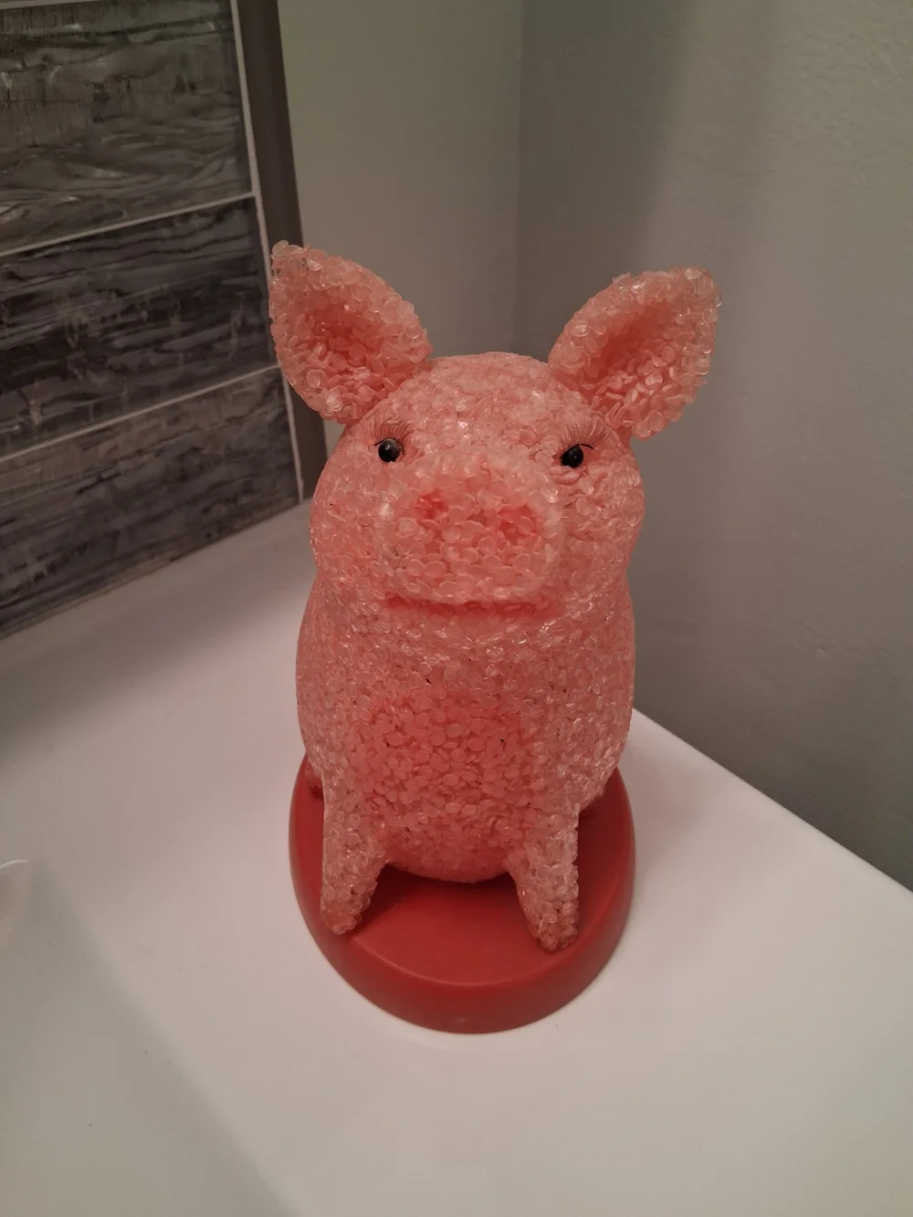 Pink Pig Home Accent Night Light - Decorative Pig Figurine